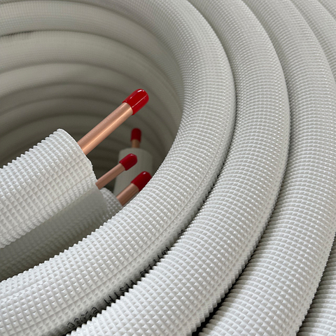 Tuyau en cuivre isol&eacute; de 3/8 x 7/8 po x 50 pi